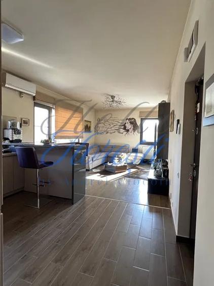 Penthouse cu 2 camere semidecomandat, mobilat în Borhanci