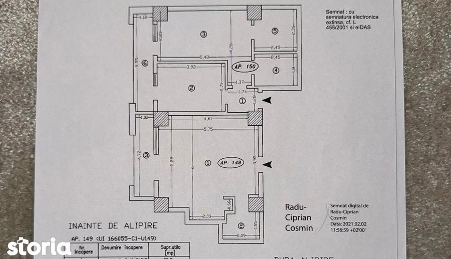 Apartament 3 Camere PREMIUM - Etaj 1112 - INTABULAT - Complex Lazar R - 1