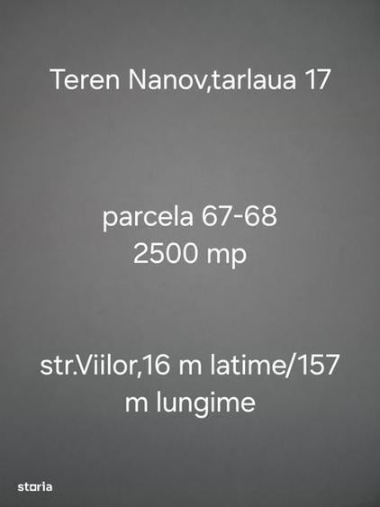 Vand teren loc. Nanov - 1