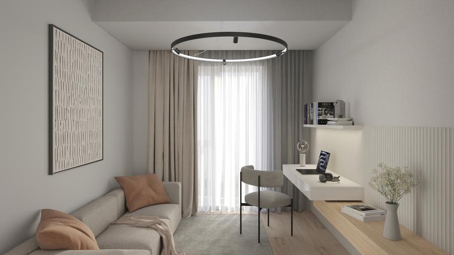 Antracit Coandă - 2 camere + birou 10 mp - 2