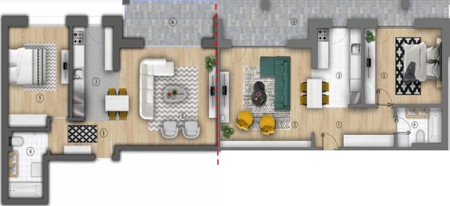 APARTAMENT UNIC 4 CAMERE – ULTRACENTRAL UNIRII – NOOR UNIRII - 2