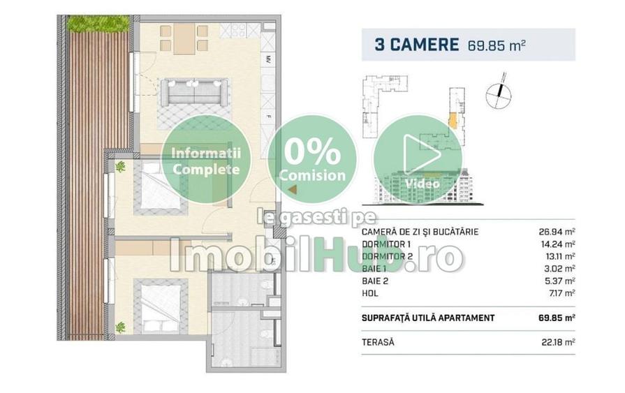 3 Camere,Liberty Residential, Imobil Premium, aproape de zona Centrala - 7