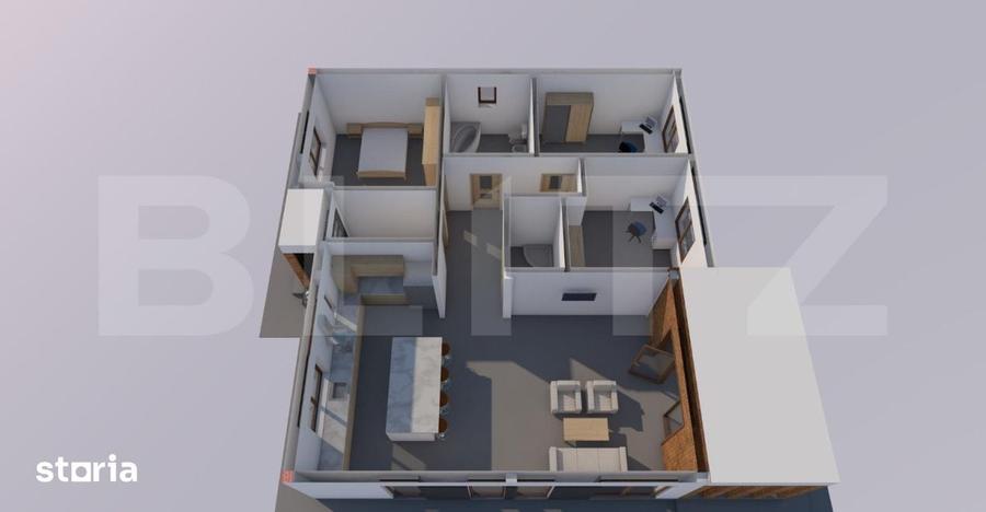 Casă cu 4 camere cu Teren 440 Mp în Micro 16