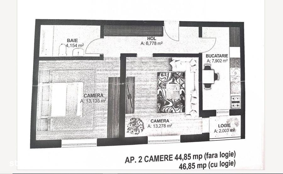 Ap 2 camere Mobilat si Utilat + Parcare - 7