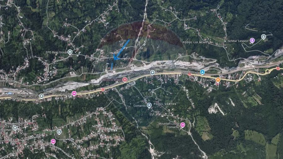 Teren de 1737 mp, în Ghioșești