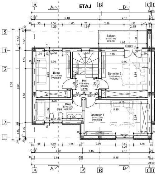 1/2 Duplex P+1, 4 camere, 101mp utili 288mp teren Cartierul Primaverii - 8