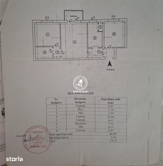 Apartament cu 3 camere semidecomandat în Tătărași