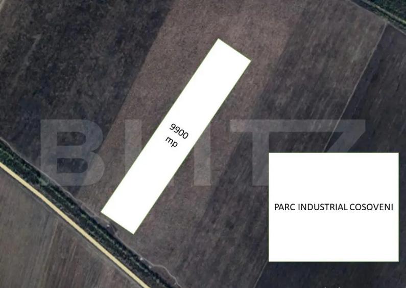 Investitie - 1,5 ha langa noul PARC INDUSTRIAL COSOVENI - 1