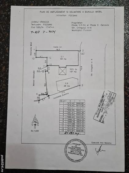 Casă cu 3 camere cu Teren 197 Mp în Tăbăcari