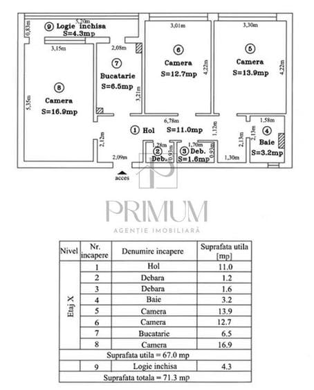 BOGDANESTILOR - LIFT - 3 CAMERE - DEBARA - DECOMANDAT - CENTRALA PROPRIE - CLIME - 8