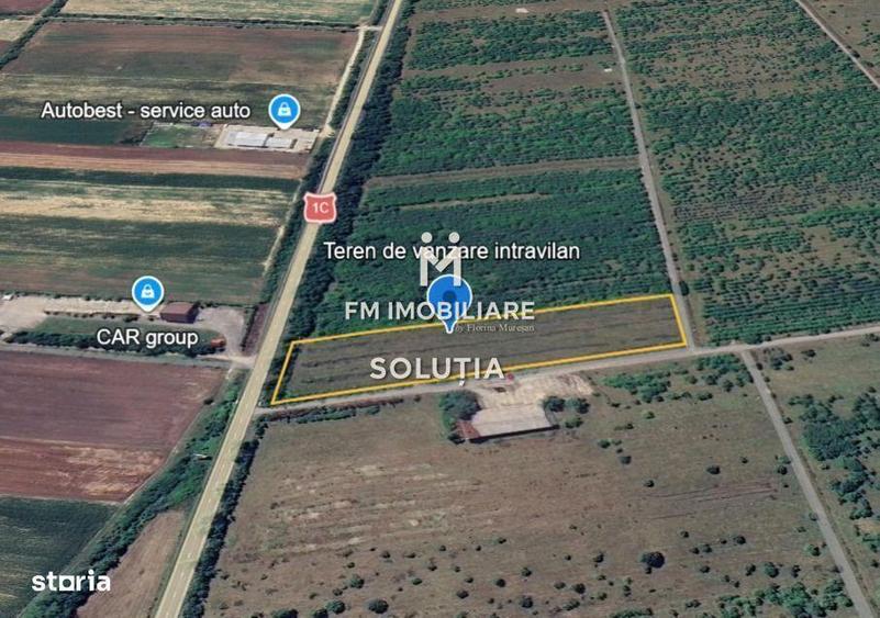 Teren intravilan de vanzare Somcuta Mare, deschidere DN - 2