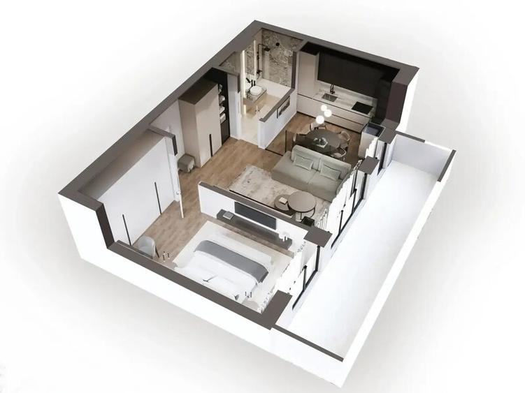 Horizon City, Pipera, apartament 1 camera, parcare inclusa, comision 0% - 6