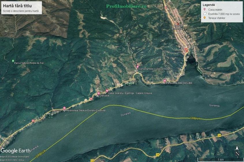 Teren 7.000mp intravilan construibil, front 160ml DN57- Eselnita, la Dunare - 5