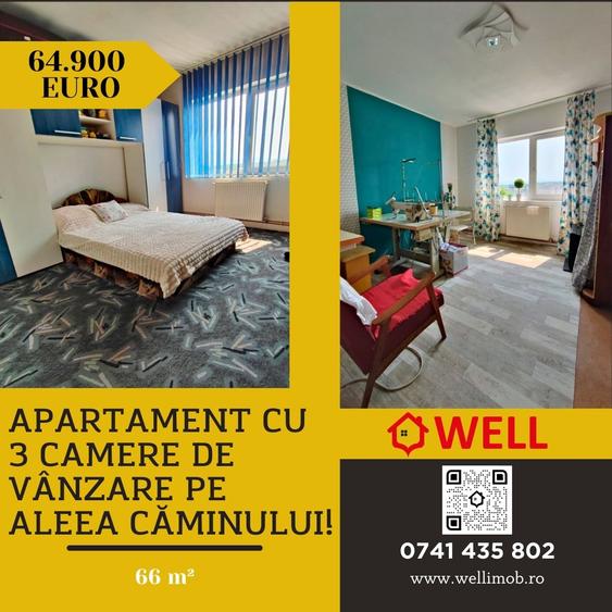 Apartament cu 3 camere de vânzare în Sfântu Gheorghe, pe Aleea Căminului! - 1