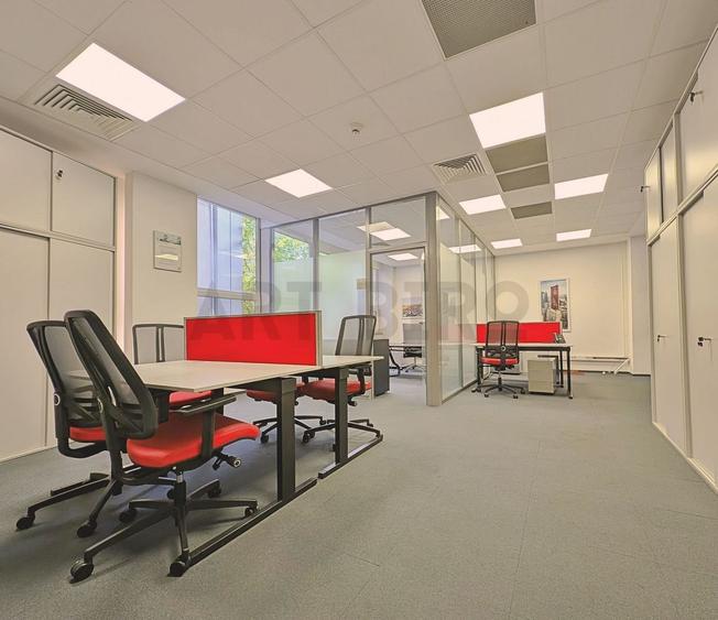 Zero comision, 200-600mp birou mobilat, move-in, Preciziei, 9' metrou - 1