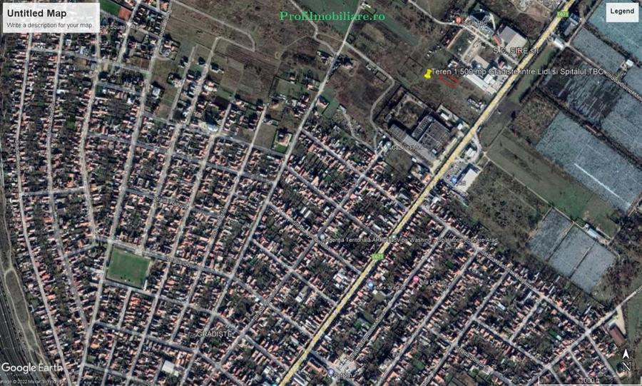 Teren 1.500mp zona Gradiste vizavi de Lidl partea cu Spitalul TBC - 1