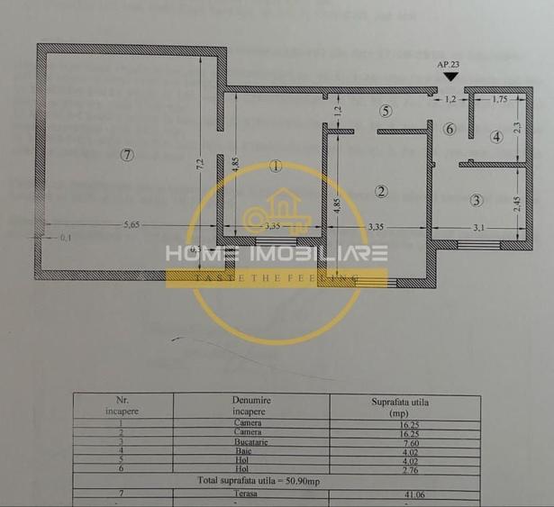 Apartament 2Camere/Decomandat/51mp+Terasa 41mp/Bloc nou!/900m de la Pizza Nico - 8