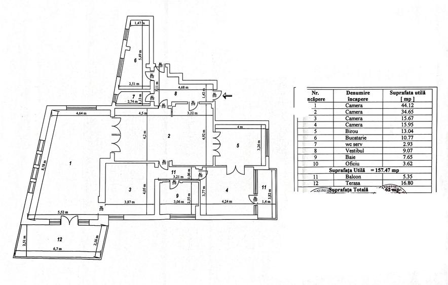 Apartament central cu terasa, o proprietate cu caracter unic și echilibrat. - 2