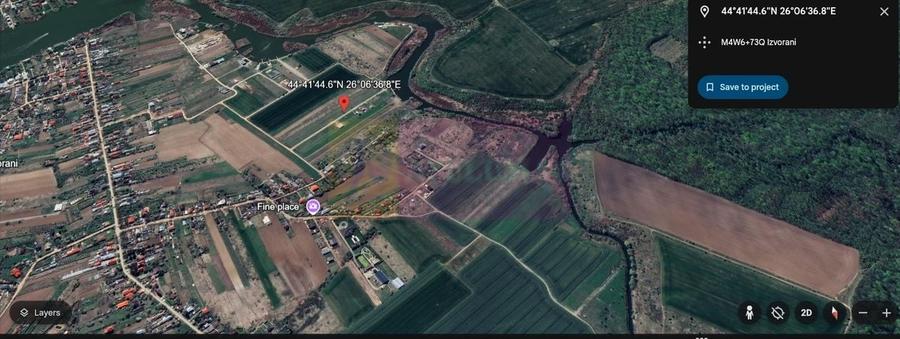 Izvorani - Teren intravilan langa lac | Rezidential P+1E - 1