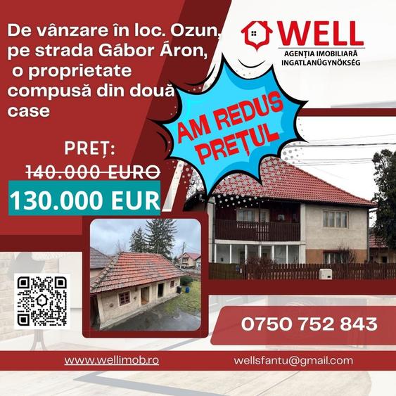 De vânzare casă familială în loc. Ozon, pe strada Gábor Áron! - 1