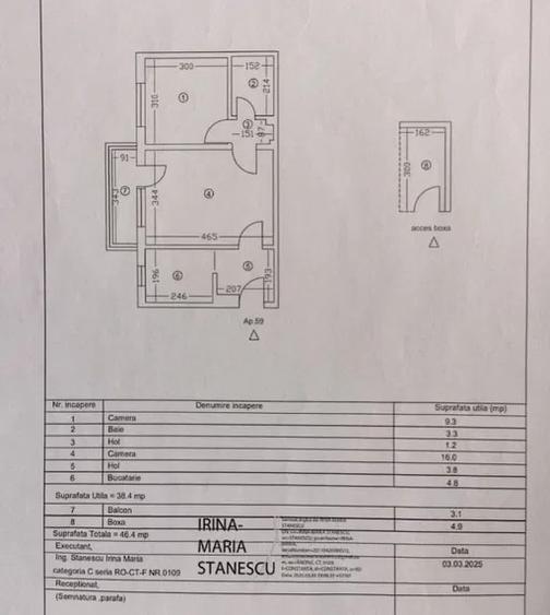 Tomis nord-cireșica.apartament 2 camere - 7