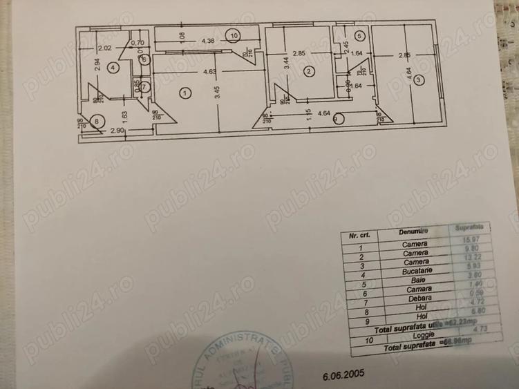 Apartament 3 camere Renovat Total, 67 mp ZONA SUPERBA - 4