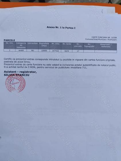 frumusani, teren de vanzare extravilan- direct proprietar - 5