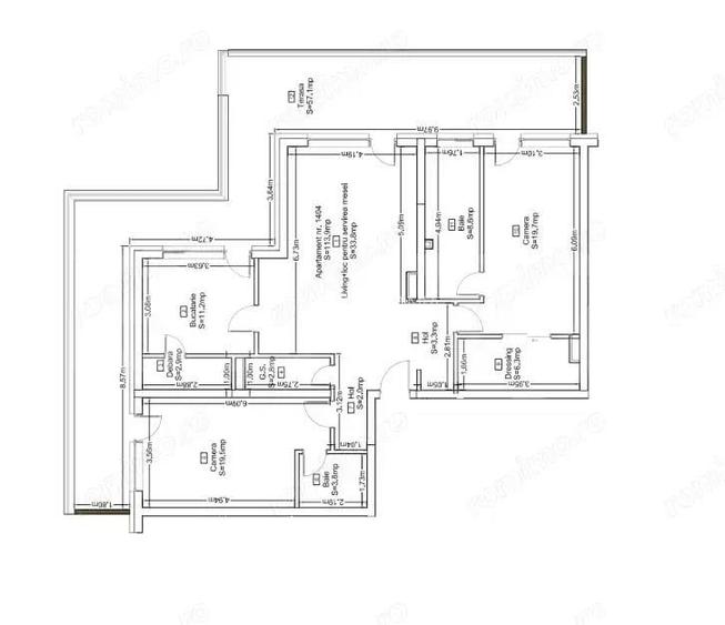 Penthouse cu 3 camere, terasa panoramica de 57 mp ?i priveli?te superba ,Zorilor