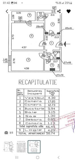 Vanzare apartament 2 camere Nicolae Grigorescu Postăvarul