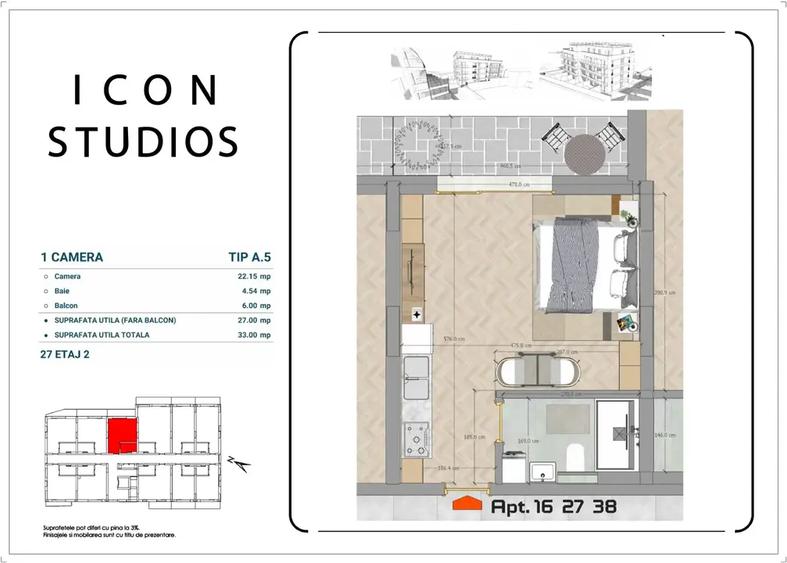 Garsonieră în ICON Studios, Moșilor - 6