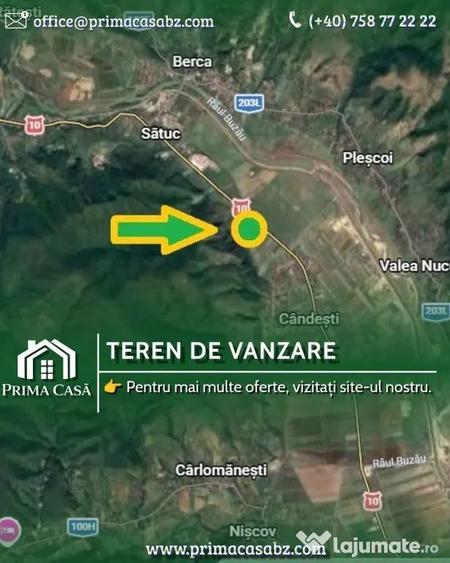 Teren intravilan ~ zona Candesti/BZ ~ 10.000mp ~ d=52m la DN10 - 5