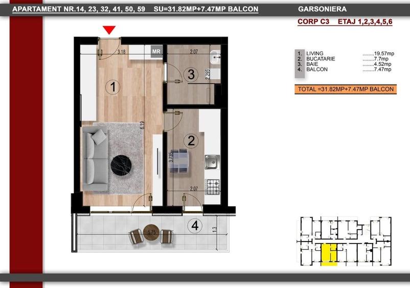 Garsoniera spatioasa 39.29 mp | 15 Minute Metrou Berceni - 10
