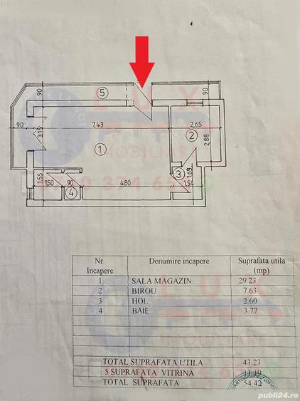 ID 6152 Spa?iu comercial - DE VANZARE - Strada Isaccei - 1