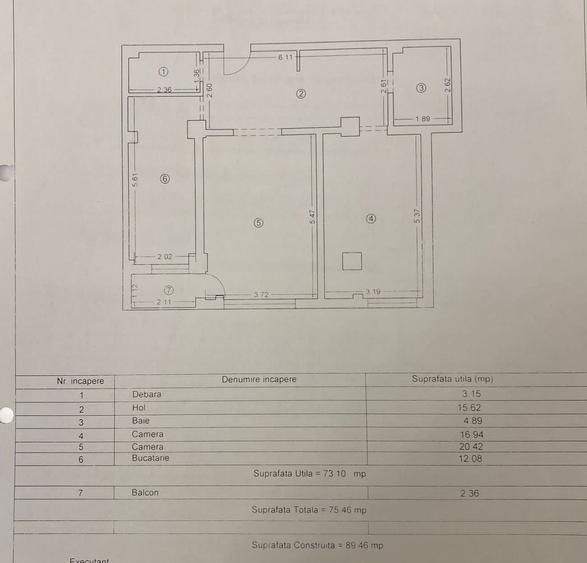 Tomis Nord- 2 camere decomandate 75mp, mobilat, etaj 2, bloc 2010 constructie - 25