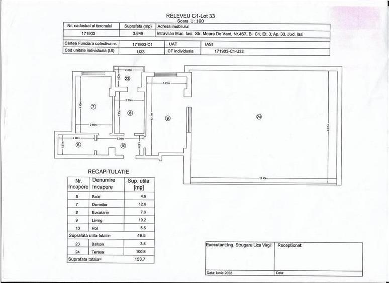 Apartament cu 2 cam si terasa, vedere catre lac - 8