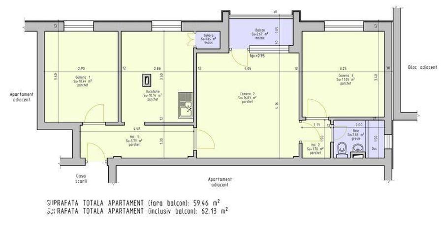 Apartament 3 camere - 4