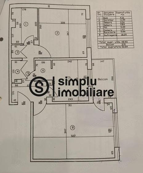 Apartament 2 camere, decomandat -1 MAI - 2
