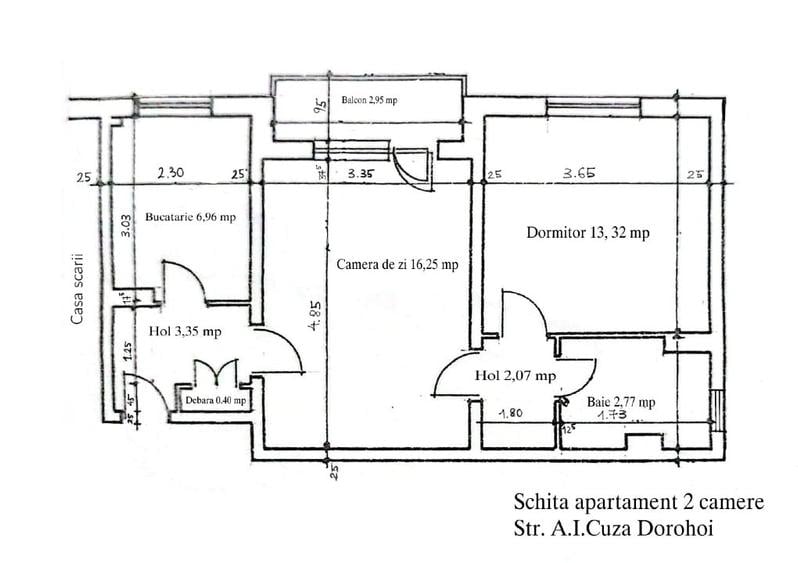 Apartament 2 camere Dorohoi - 1