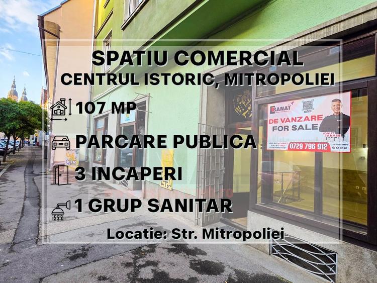 Spatiu Comercial, Mitropoliei, Centrul Istoric, 107 mp, Renovat |VIDEO - 1