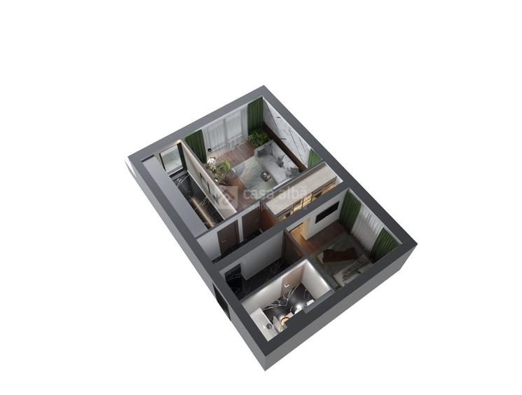 Apartament cu 2 camere decomandat în Nicolina