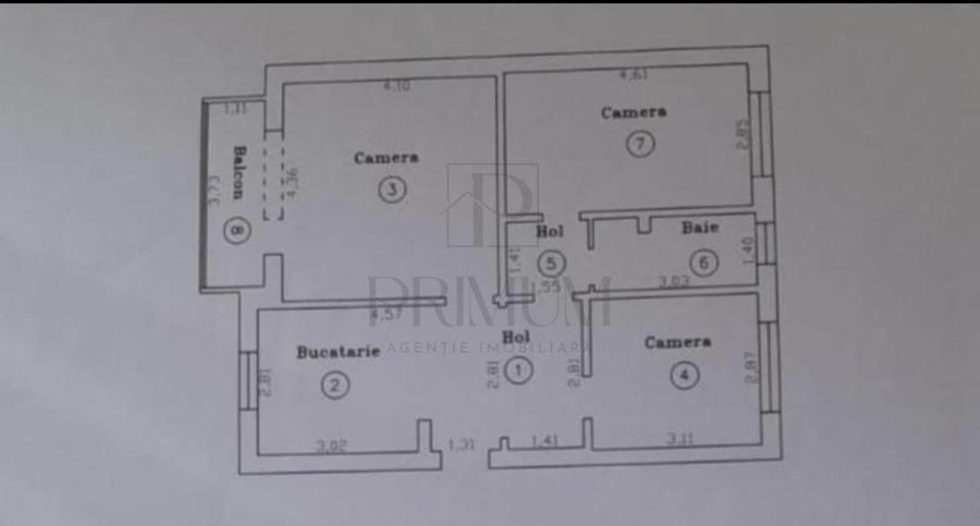 Apartament cu 3 camere decomandat, mobilat în Dâmbovița