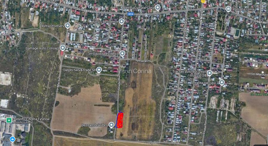 Vanzare teren intravilan comuna Glina, Judetul Ilfov Vanzare teren intravilan comuna Glina, Judetul Ilfov