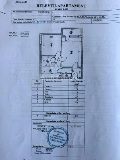 Apartament 2 camere str. Adamclisi