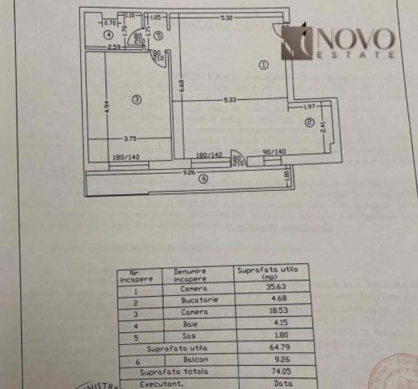 2 Camere | Mihai Bravu | 2 Min Metrou | Centrala | Balcon | Bloc nou 2010 - 11