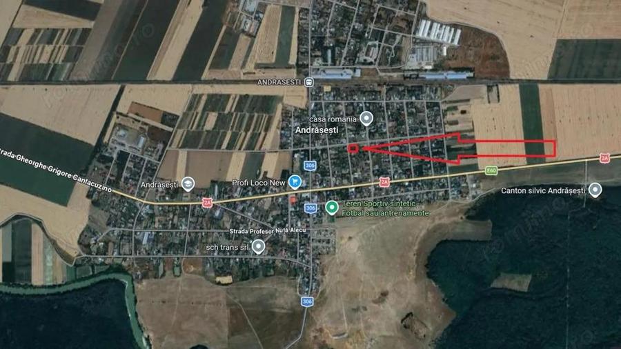 Lot de casa imprejmuit (1163 mp) cu deschidere la 2 strazi - 1