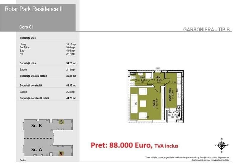 Garsoniera Sector 6 - 1