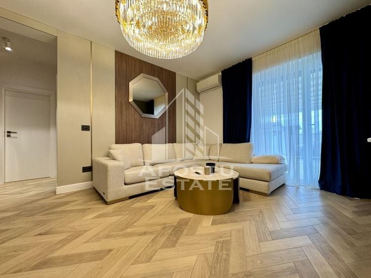 Apartament de lux cu 2 camere si gradina de 240 mp, complet mobilat. - 1