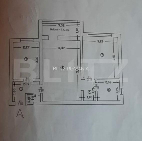 Apartament 2 camere, 49 mp - Tatarasi