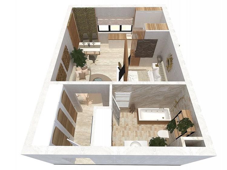 Apartament nou cu 2 camere de vanzare in Complexul Brubus -Santandrei - 10