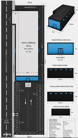 Teren de 2270 mp, în Central